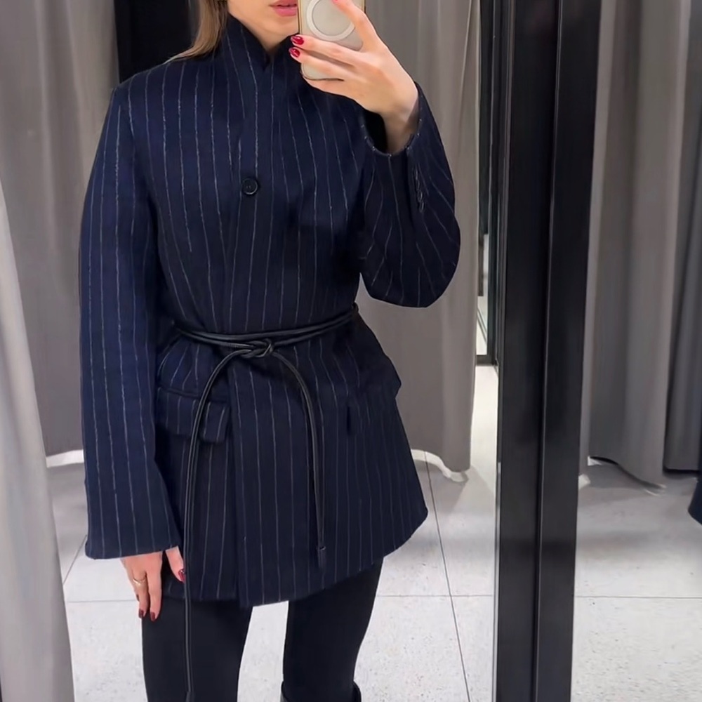 ZW Collection Oversized Wool Blend Blazer